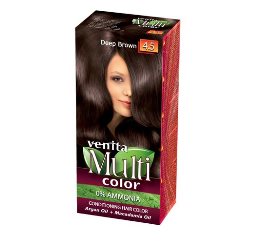 Venita MultiColor pielęgnacyjna farba do włosów 4.5 Ciemny Brąz