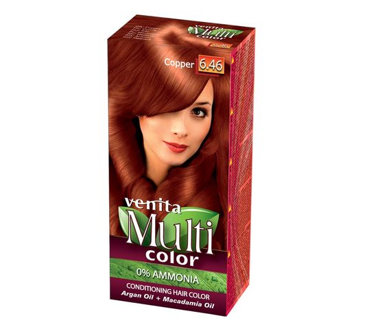 Venita MultiColor pielęgnacyjna farba do włosów 6.46 Miedziany
