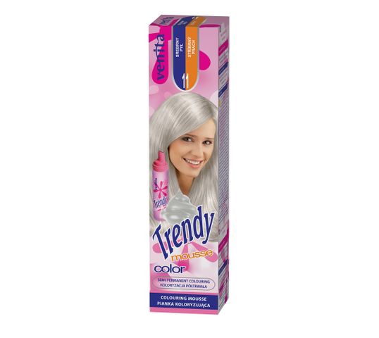 Venita Trendy Color Mousse pianka koloryzująca do włosów 11 Srebrny Pył 75ml