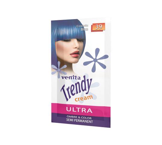 Venita Trendy Cream Ultra krem do koloryzacji włosów 39 Cosmic Blue (35 ml)