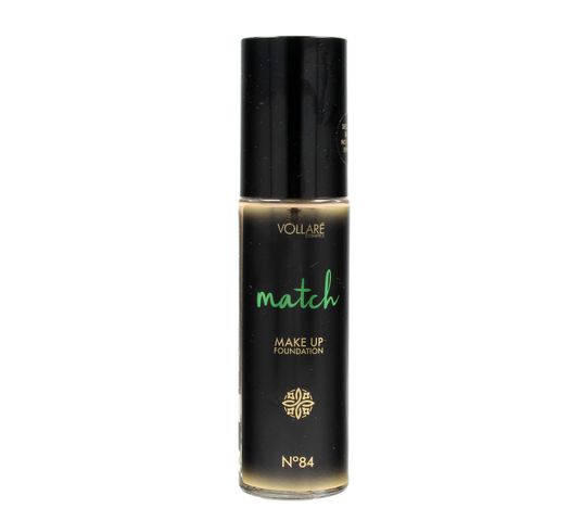 Vollare Cosmetics – Podkład przeciw niedoskonałościom Match nr 84 Medium Tan (30 ml)