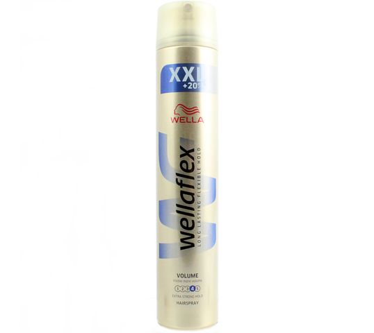 Wella  Wellaton Wellaflex Long Lasting Flexible Hold Hairspray bardzo mocno utrwalający lakier do włosów 4 Volume 300ml