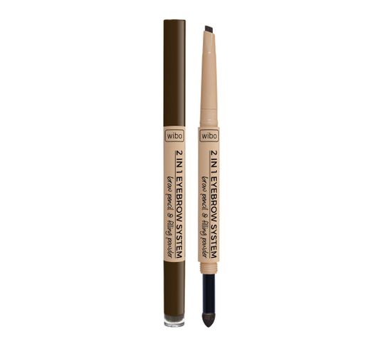 Wibo 2in1 Eyebrow System automatyczna kredka do brwi z gąbeczką nr 3