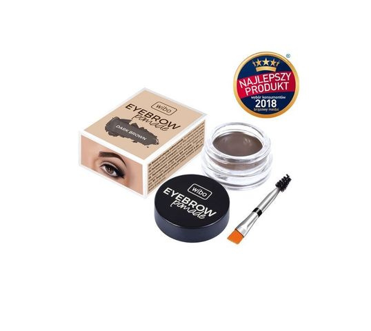 Wibo Eyebrow Pomade wodoodporna pomada do brwi nr 2 Dark Brown (6 g)