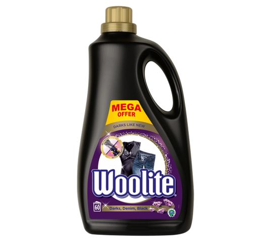 Woolite Black Darks Denim płyn do prania ochrona ciemnych kolorów 3600ml