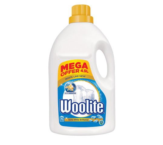 Woolite Extra White Brilliance płyn do prania do bieli z keratyną 4500ml