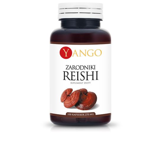 Yango Suplement diety Zarodniki Reishi 270mg suplement diety 100 kapsułek