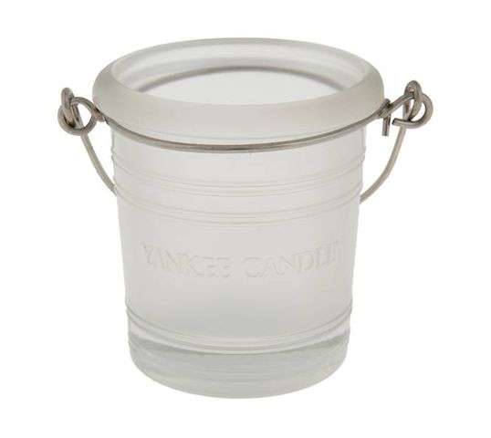Yankee Candle Glass Bucket świecznik wiaderko szronione 1szt