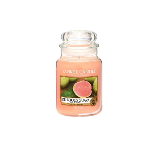 Yankee Candle Świeca zapachowa duży słój Delicious Guava 623g