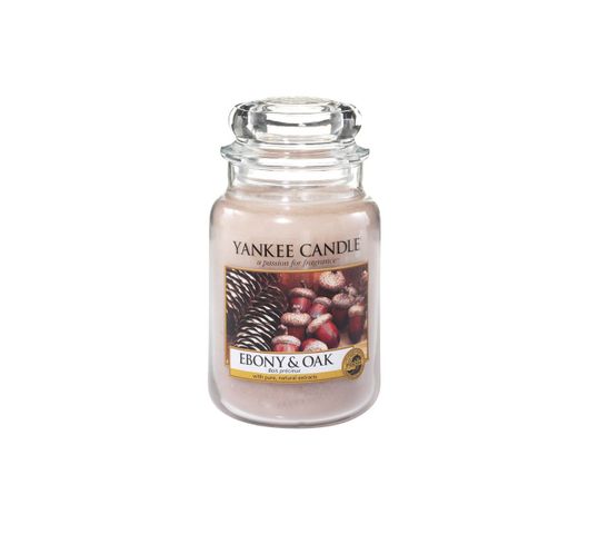 Yankee Candle Świeca zapachowa duży słój Ebony&Oak 623g