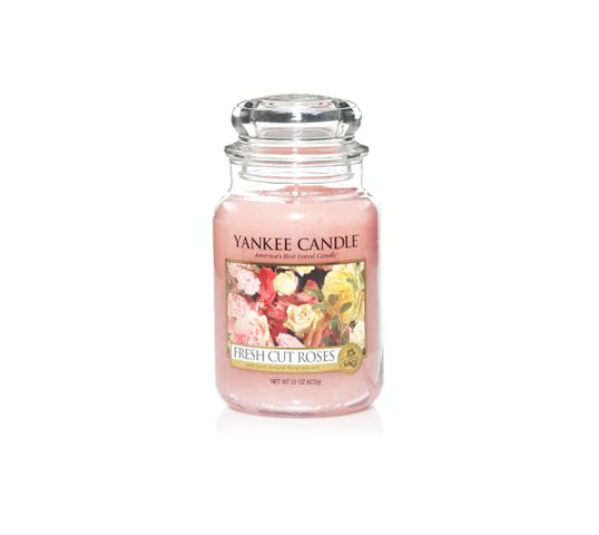 Yankee Candle Świeca zapachowa duży słój Fresh Cut Roses® 623g