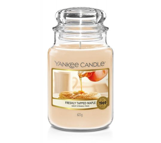 Yankee Candle Świeca zapachowa duży słój Freshly Tapped Maple (623 g)