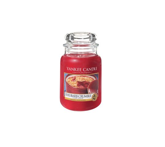 Yankee Candle Świeca zapachowa duży słój Rhubarb Crumble 623g