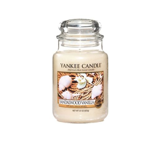 Yankee Candle Świeca zapachowa duży słój Sandalwood Vanilla 623g