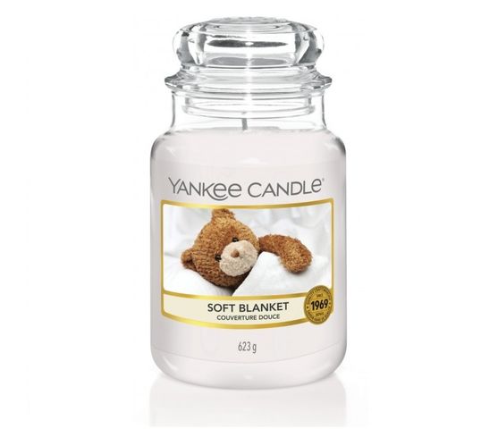 Yankee Candle Świeca zapachowa duży słój Soft Blanket (623 g)