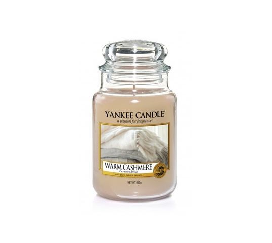 Yankee Candle Świeca zapachowa duży słój Warm Cashmere 623g