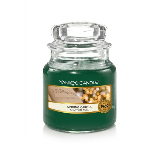 Yankee Candle – Świeca zapachowa mały słój Singing Carols (104 g)