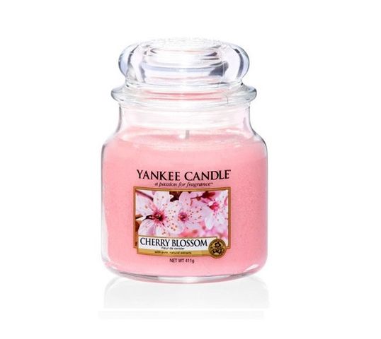 Yankee Candle Świeca zapachowa średni słój Cherry Blossom 411g