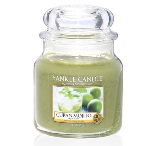 Yankee Candle Świeca zapachowa średni słój Cuban Mojito 411g