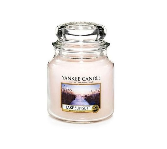Yankee Candle Świeca zapachowa średni słój Lake Sunset 411g