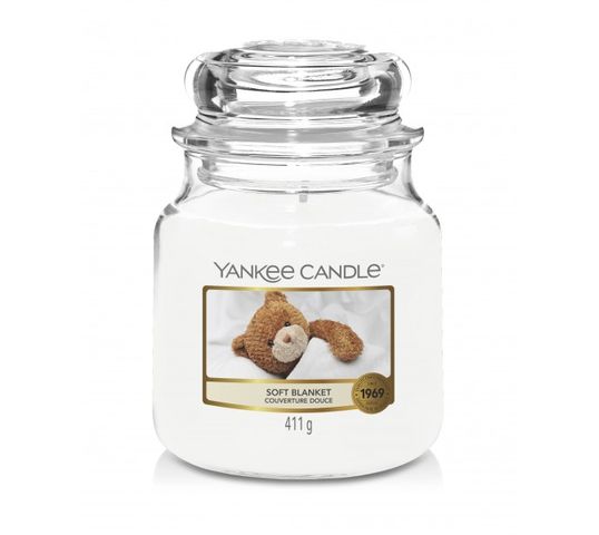 Yankee Candle Świeca zapachowa średni słój Soft Blanket (411 g)