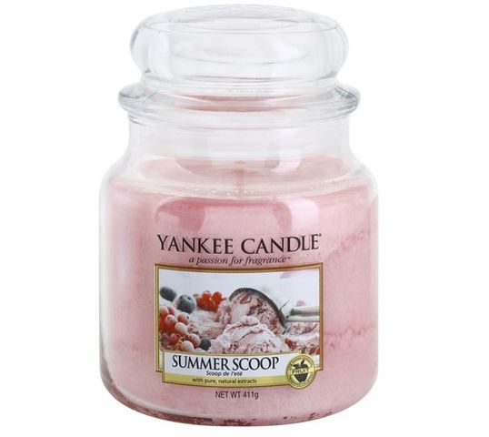 Yankee Candle Świeca zapachowa średni słój Summer Scoop 411g