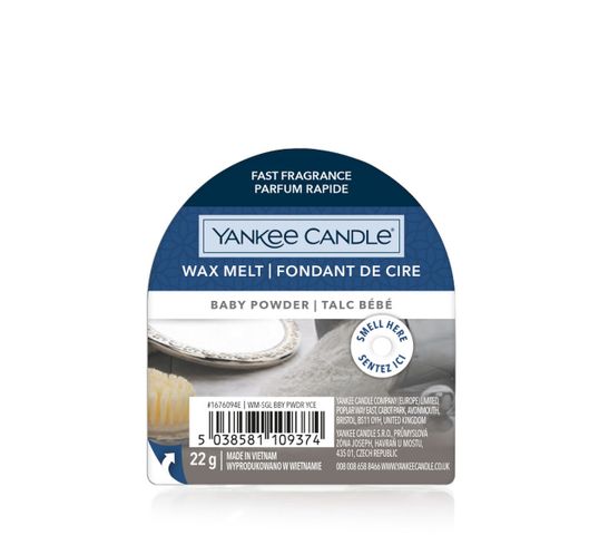 Yankee Candle Wax Melt wosk zapachowy Baby Powder (22 g)