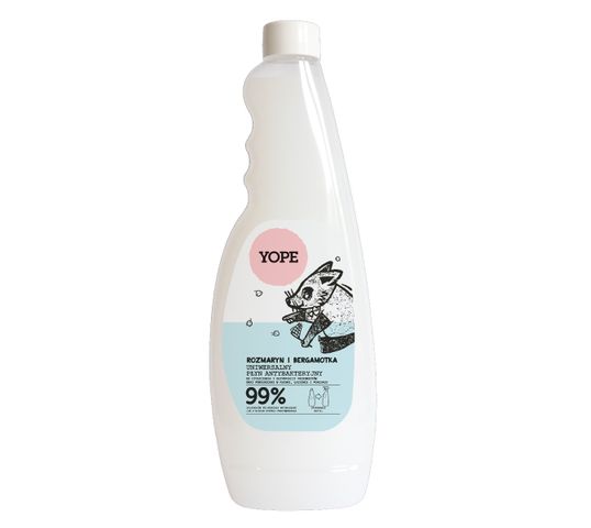 Yope – płyn antybakteryjny uniwersalny Rozmaryn i Bergamotka (750 ml)
