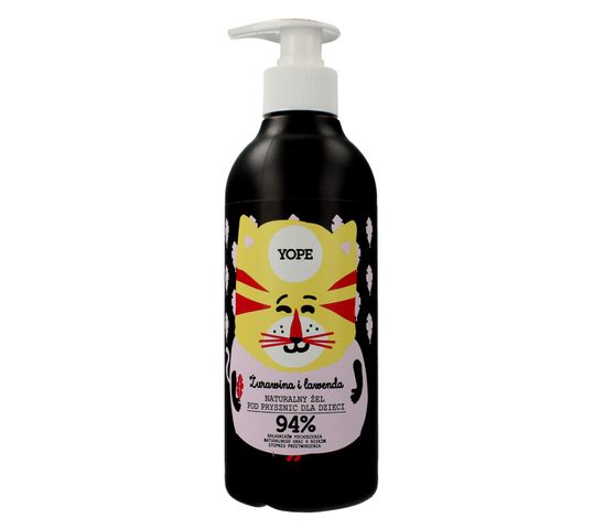 Yope – żel pod prysznic dla dzieci Żurawina i Lawenda (400 ml)