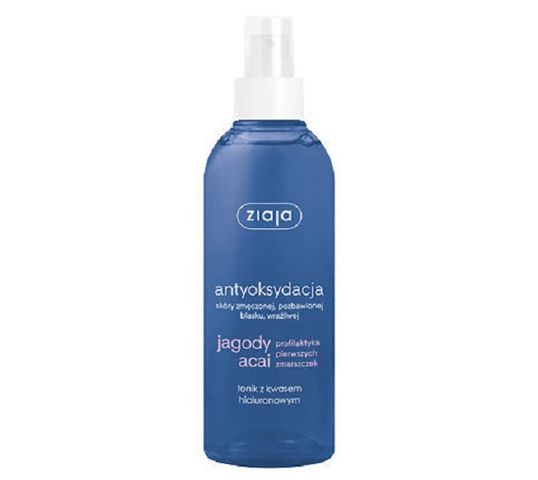 Ziaja Jagody Acai antyoksydacja tonik z kwasem hialuronowym 200ml