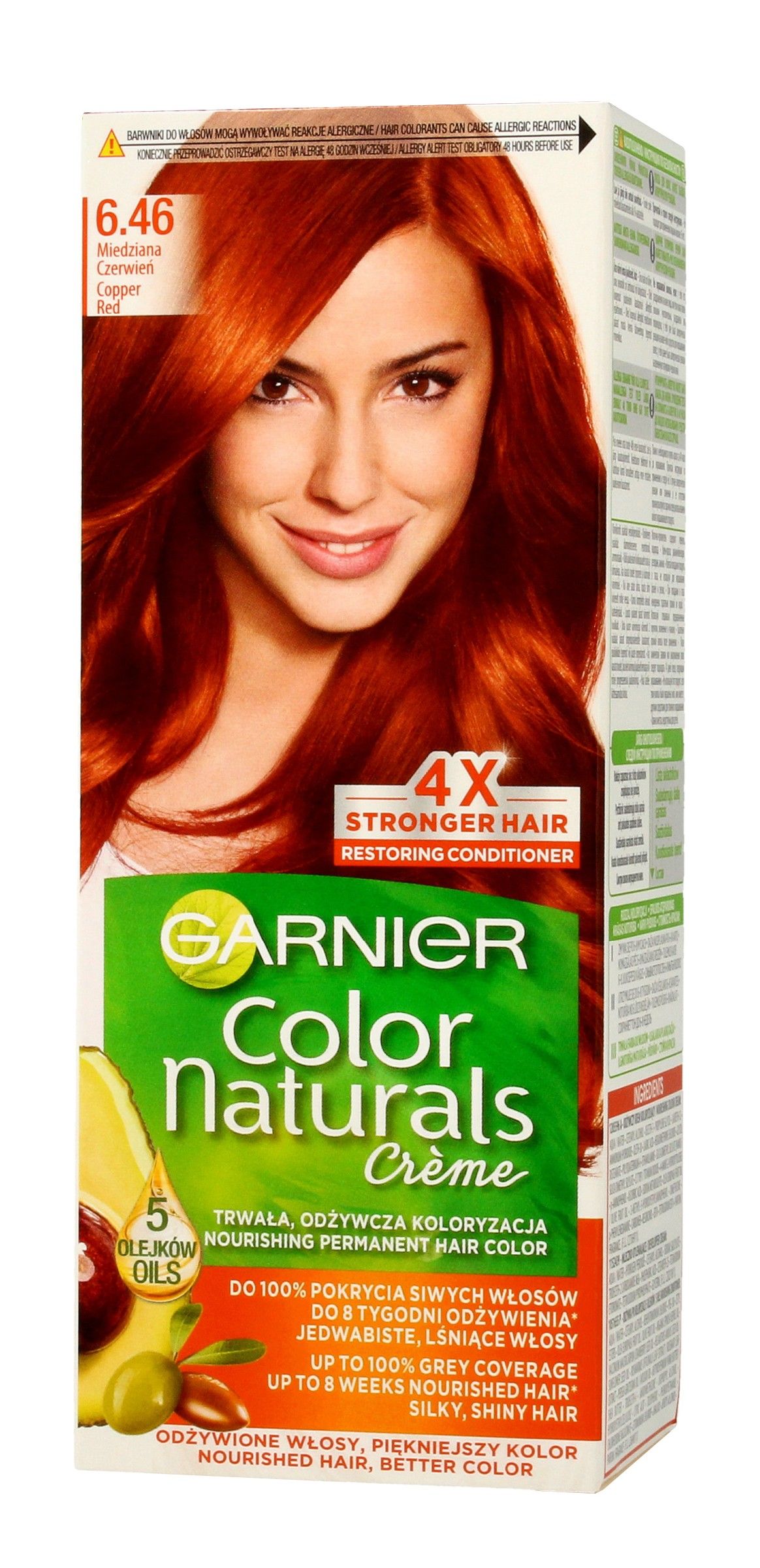 Garnier Color Naturals Creme Farba Do Włosów Nr 646 Miedziana Czerwień 2447