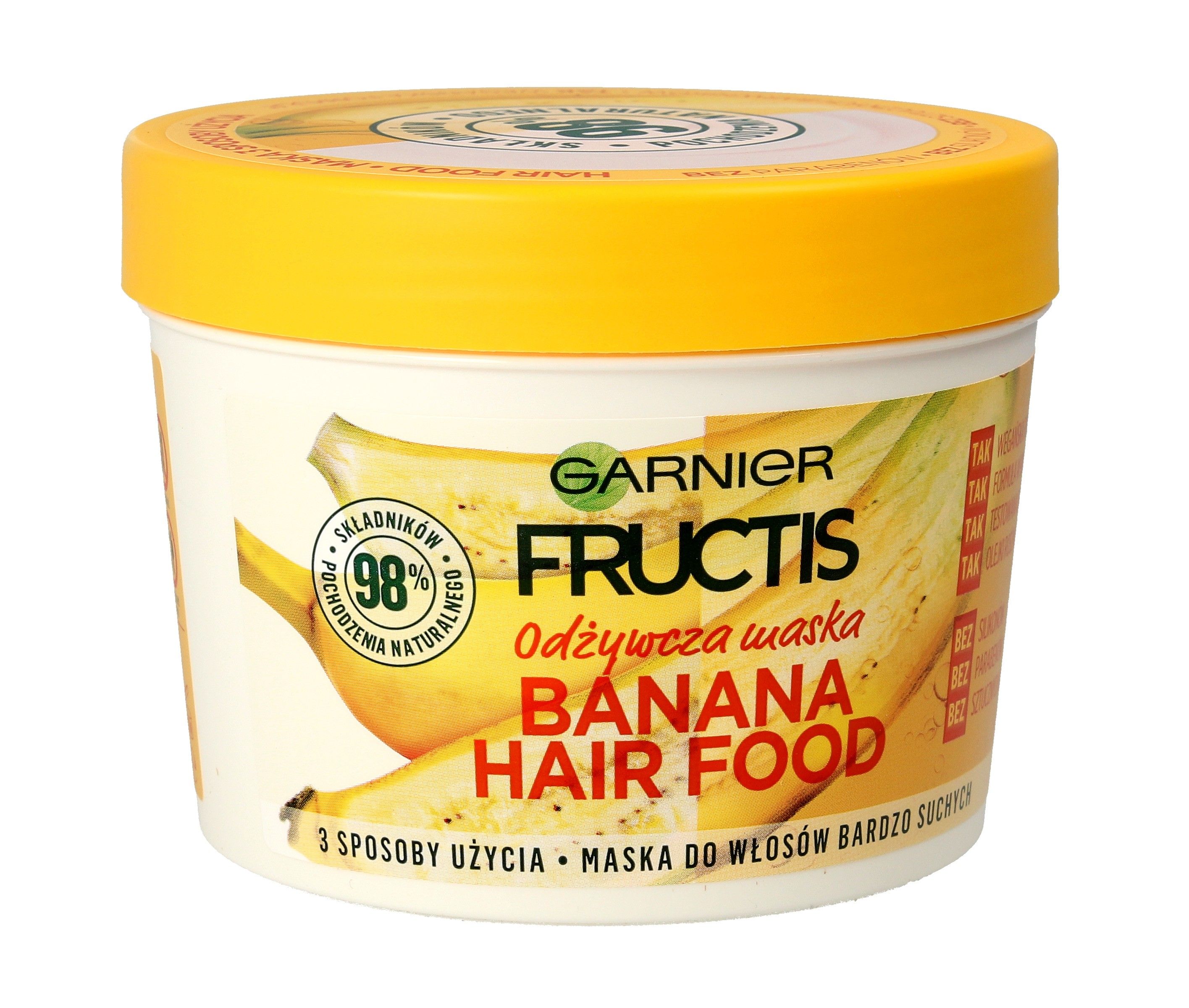 invoegen bedelaar stad Garnier Fructis Banana Hair Food odżywcza maska do włosów (390 ml)